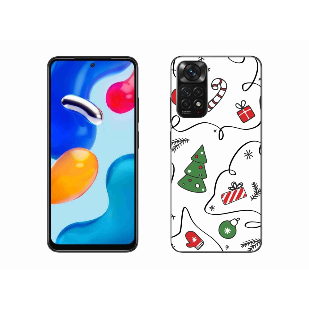 Gelový kryt mmCase na Xiaomi Redmi Note 11S 4G - vánoční motivy