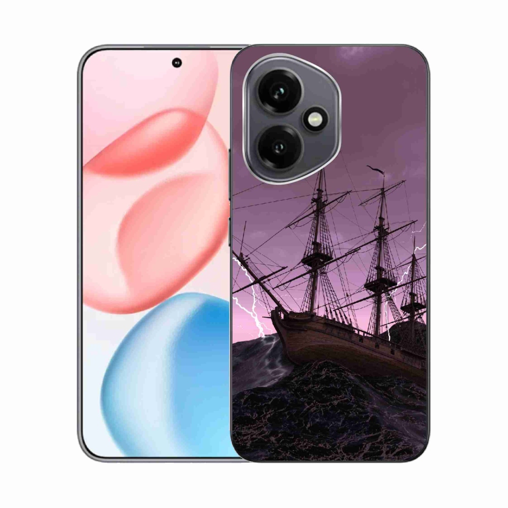 Gelový kryt mmCase na Honor 400 - loď v bouři