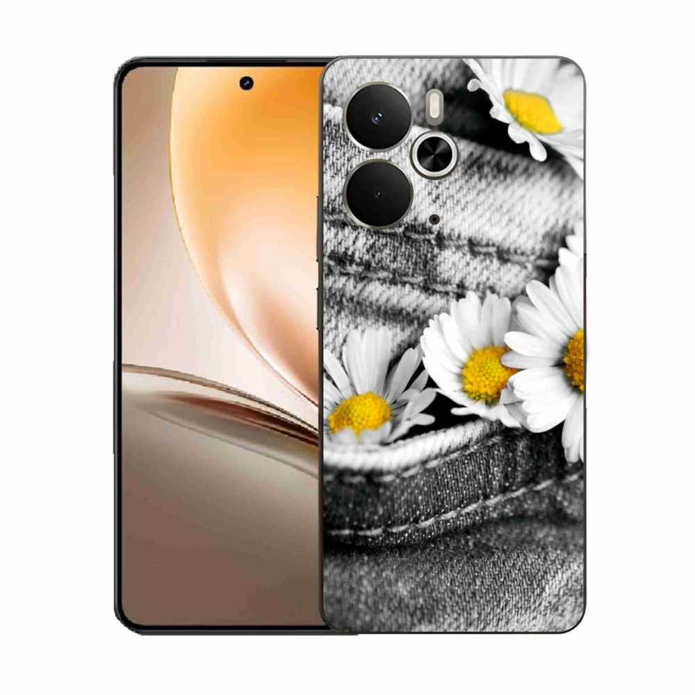 Gelový kryt mmCase na Realme 14 5G - kopretiny