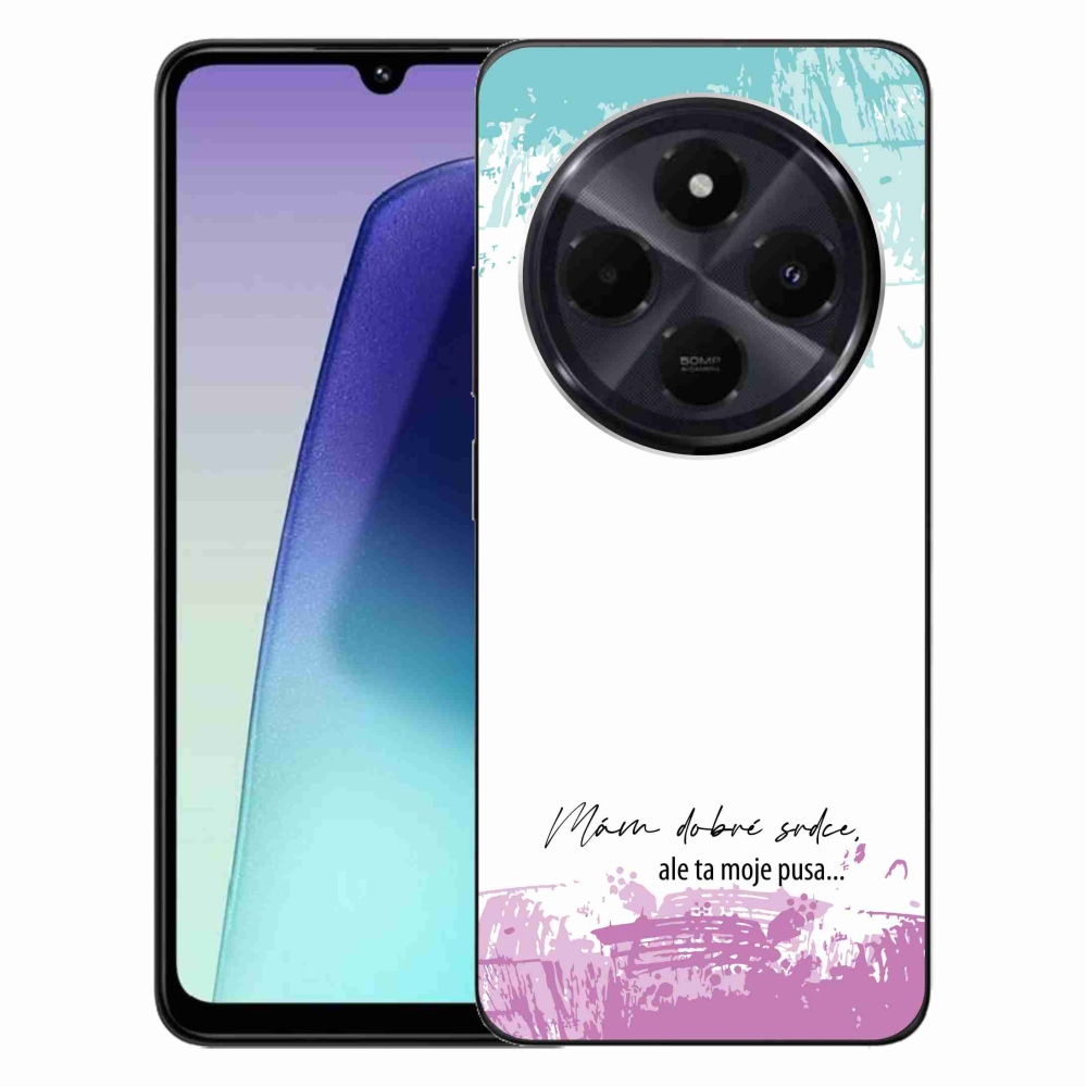 Gelový kryt mmCase na Xiaomi Redmi 14C/Poco C75 - vtipný text 3 bílé pozadí