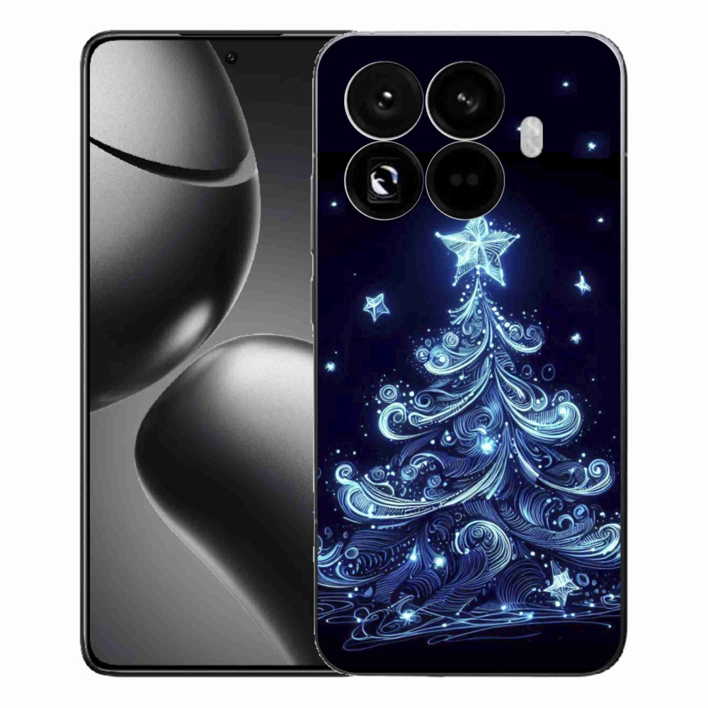 Gelový kryt mmCase na Xiaomi 15T Pro - neonový vánoční stromek 4