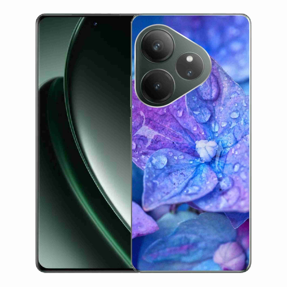 Gelový kryt mmCase na Realme GT 6 5G/GT 6T 5G - fialový květ