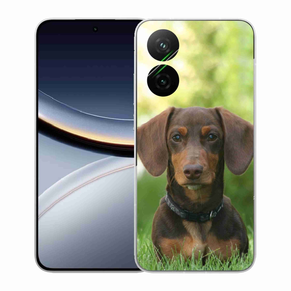 Gelový kryt mmCase na Xiaomi Poco F7 5G - hnědý jezevčík