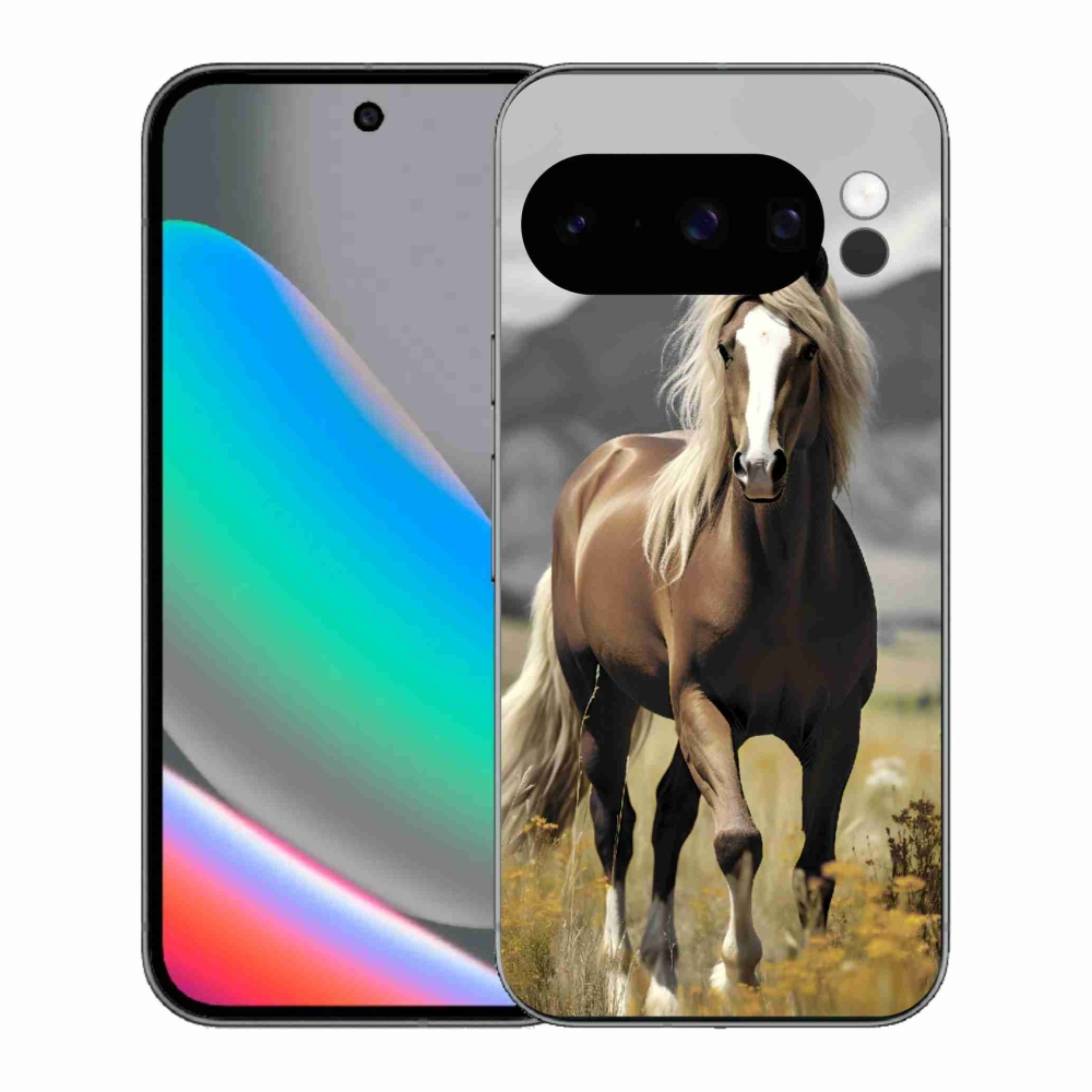 Gelový kryt mmCase na Google Pixel 10 Pro - hnědý kůň 1