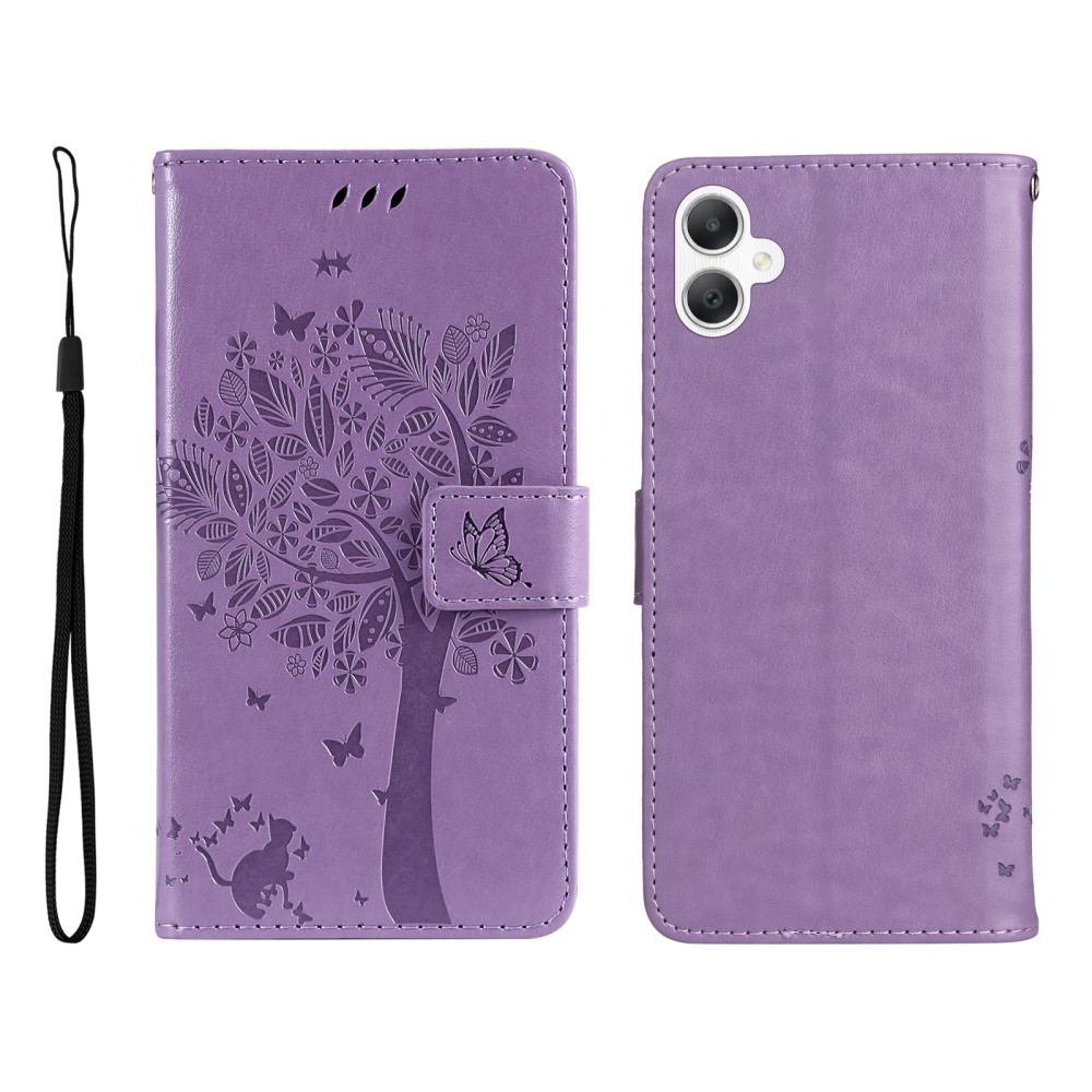 Trees knížkové pouzdro na Samsung Galaxy A06 4G - světlefialové
