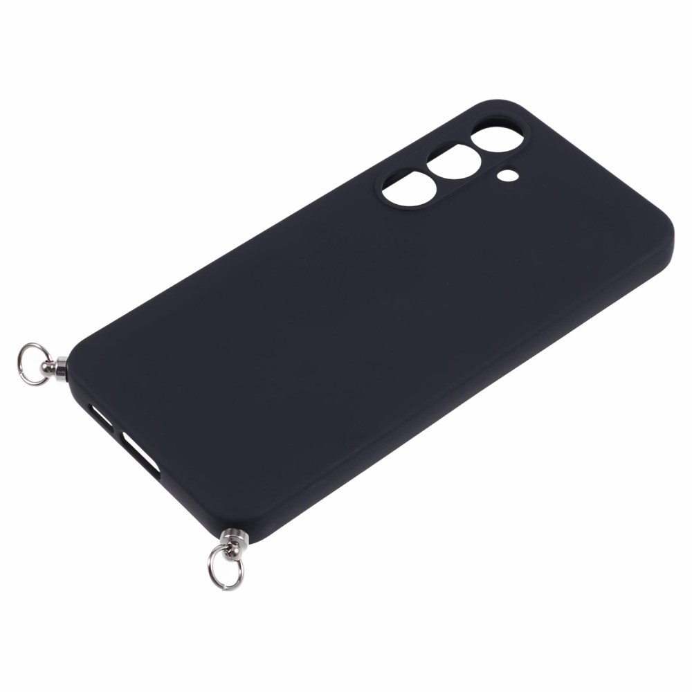 Lining gelový obal se šňůrkou na Samsung Galaxy S25+ - černý