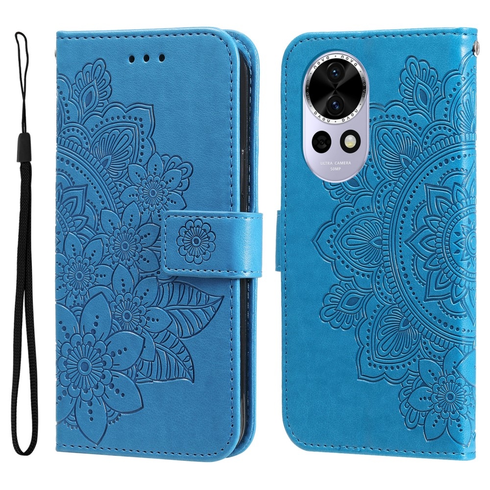 Mandala knížkové pouzdro na Huawei Nova 13 5G - modré