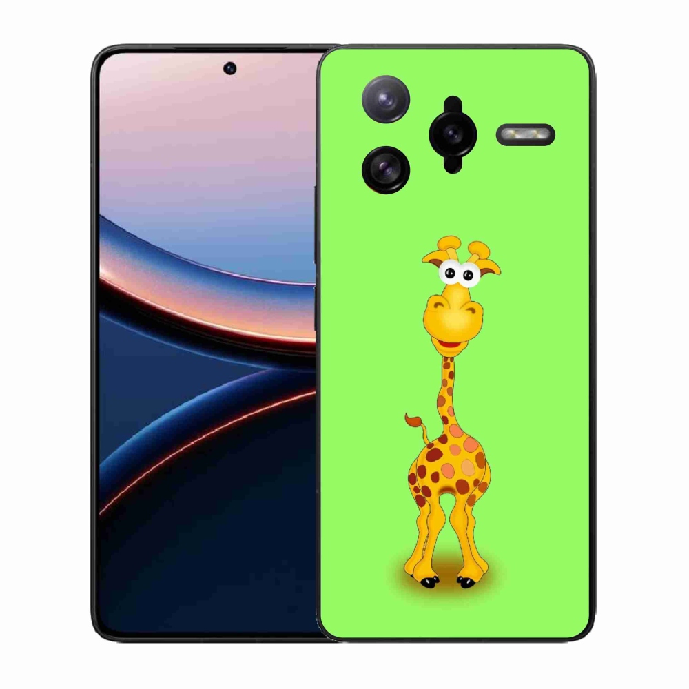 Gelový kryt mmCase na Xiaomi Poco F7 Ultra - kreslená žirafa