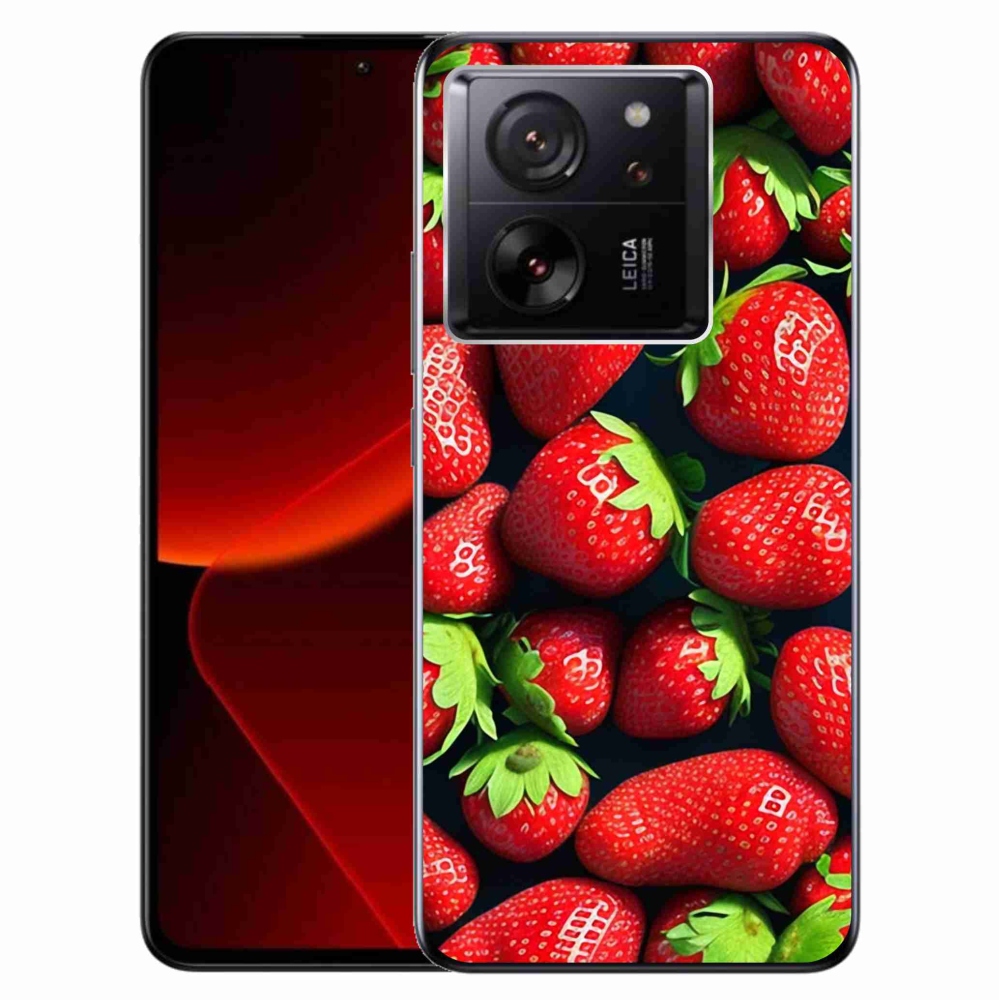 Gelový kryt mmCase na Xiaomi 13T/13T Pro - jahody