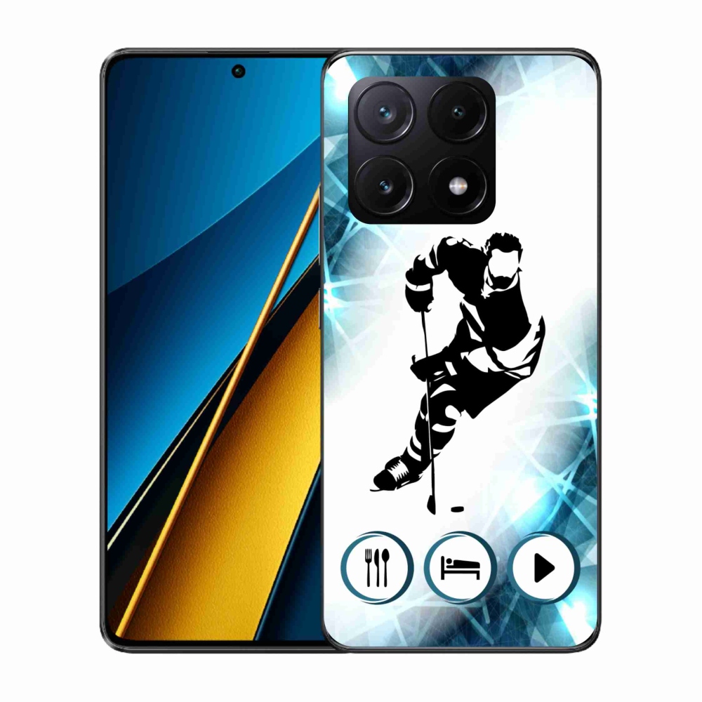 Gelový kryt mmCase na Xiaomi Poco X6 Pro 5G - hokej 1