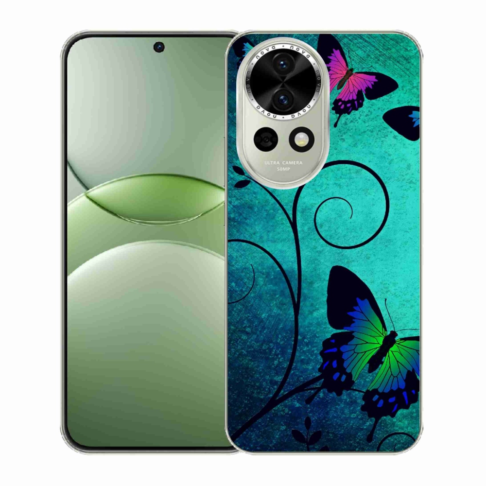 Gelový kryt mmCase na Huawei Nova 13 5G - barevní motýli