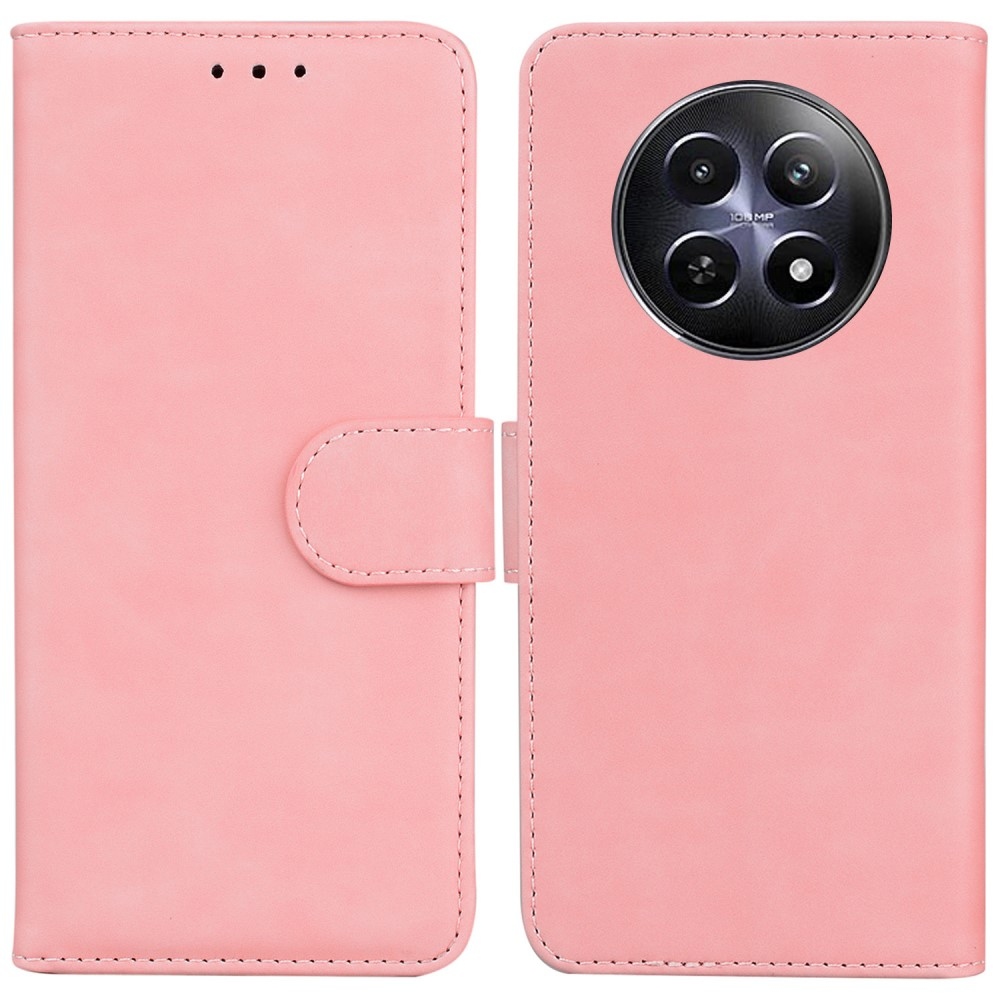 Solid knížkové pouzdro na Realme 12 5G/12x 5G - růžové