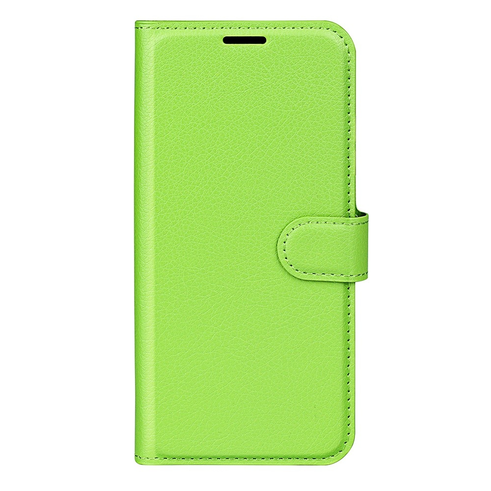 Litchi knížkové pouzdro na Samsung Galaxy A16 4G/5G - zelené