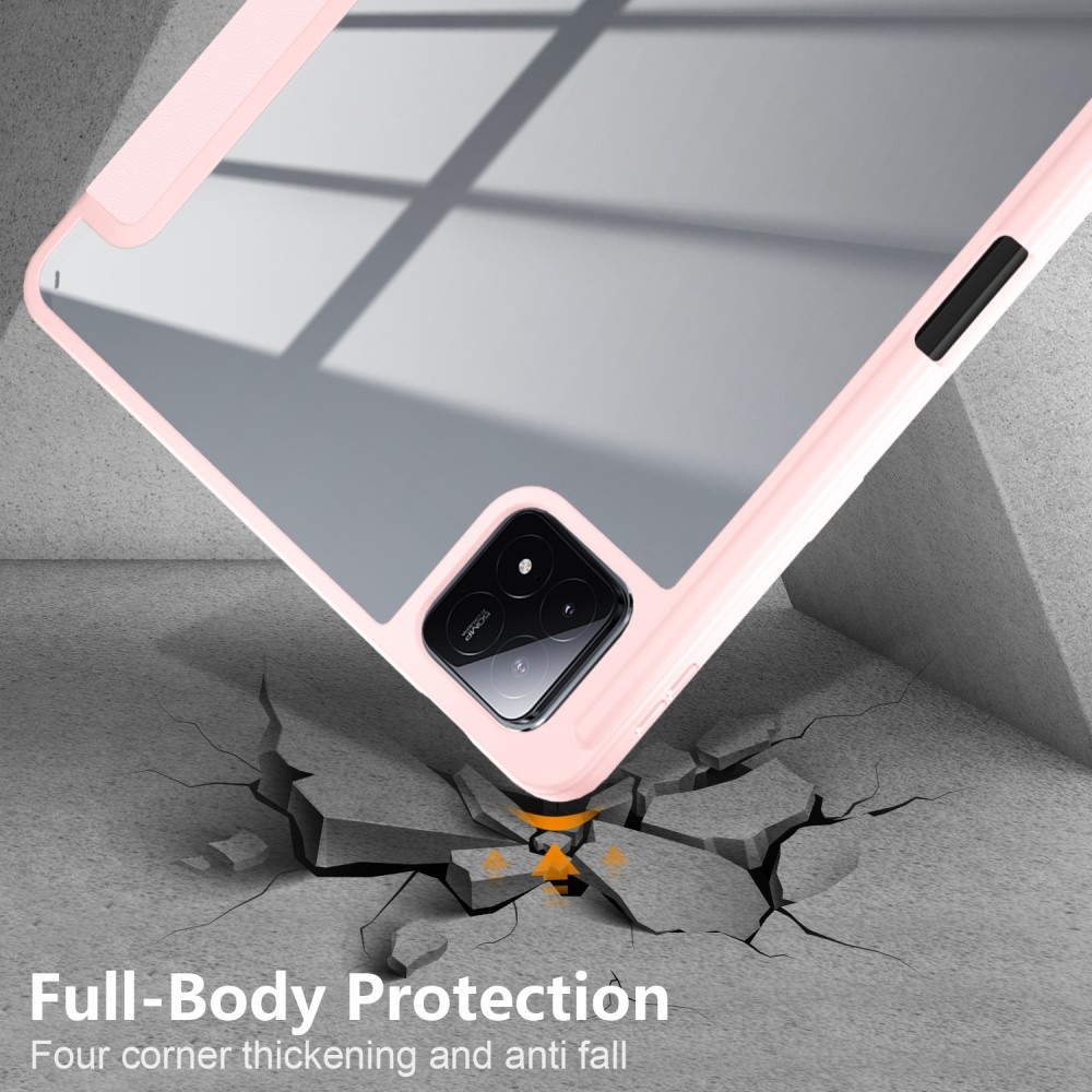Case chytré zavírací pouzdro na tablet Xiaomi Pad 6S Pro - růžové