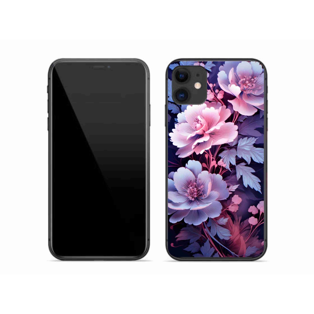 Gelový kryt mmCase na iPhone 11 - květiny 11