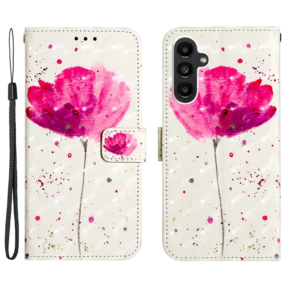 Patte knížkové pouzdro na Samsung Galaxy A24 - růžový květ