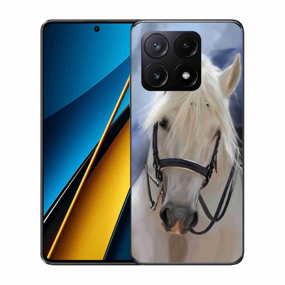 Gelový kryt mmCase na Xiaomi Poco X6 Pro 5G - bílý kůň