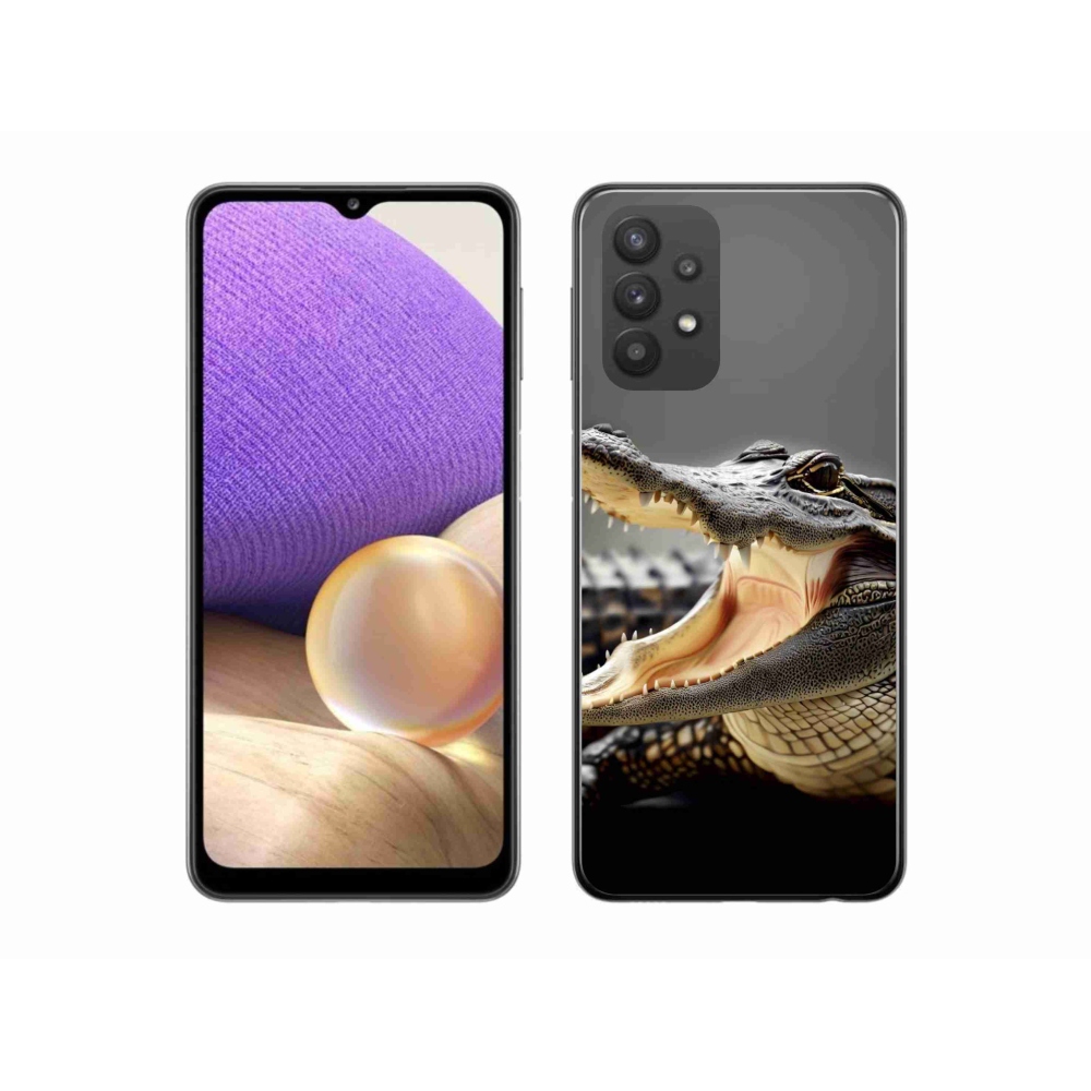 Gelový kryt mmCase na Samsung Galaxy A32 5G - krokodýl