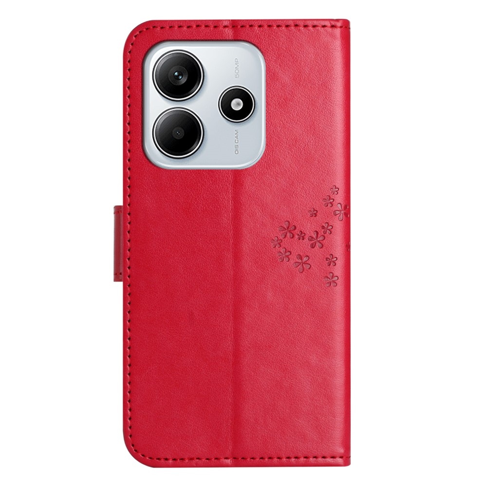 Tree knížkové pouzdro na Xiaomi Redmi Note 14 5G - červené