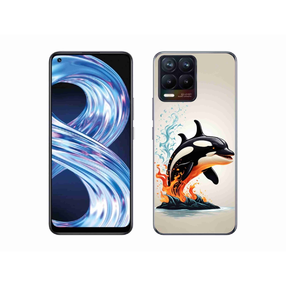 Gelový kryt mmCase na Realme 8 4G - kosatka