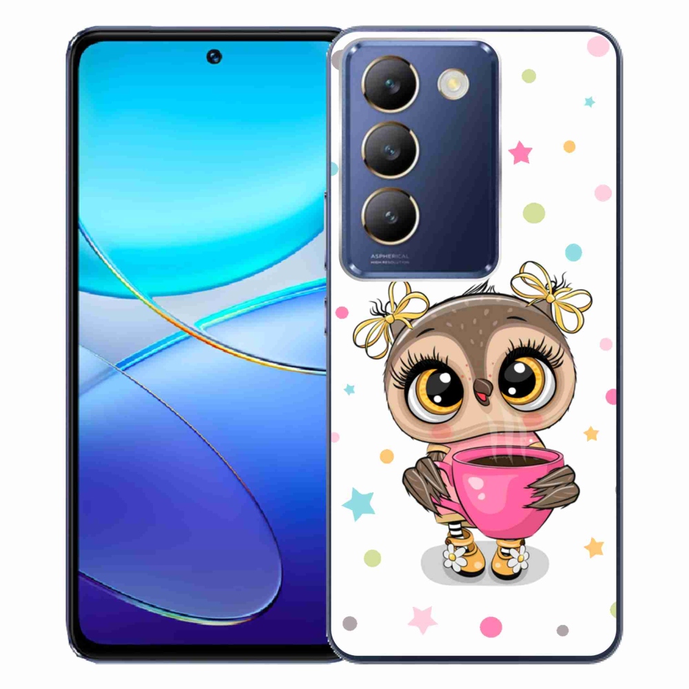 Gelový kryt mmCase na Vivo V40 SE 4G/5G - kreslená sovička