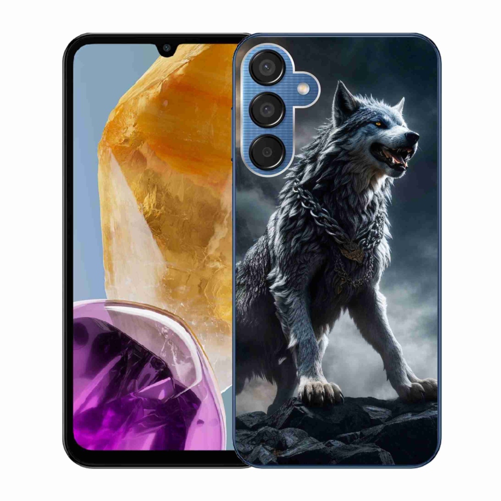 Gelový kryt mmCase na Samsung Galaxy M15 5G - vlk 1