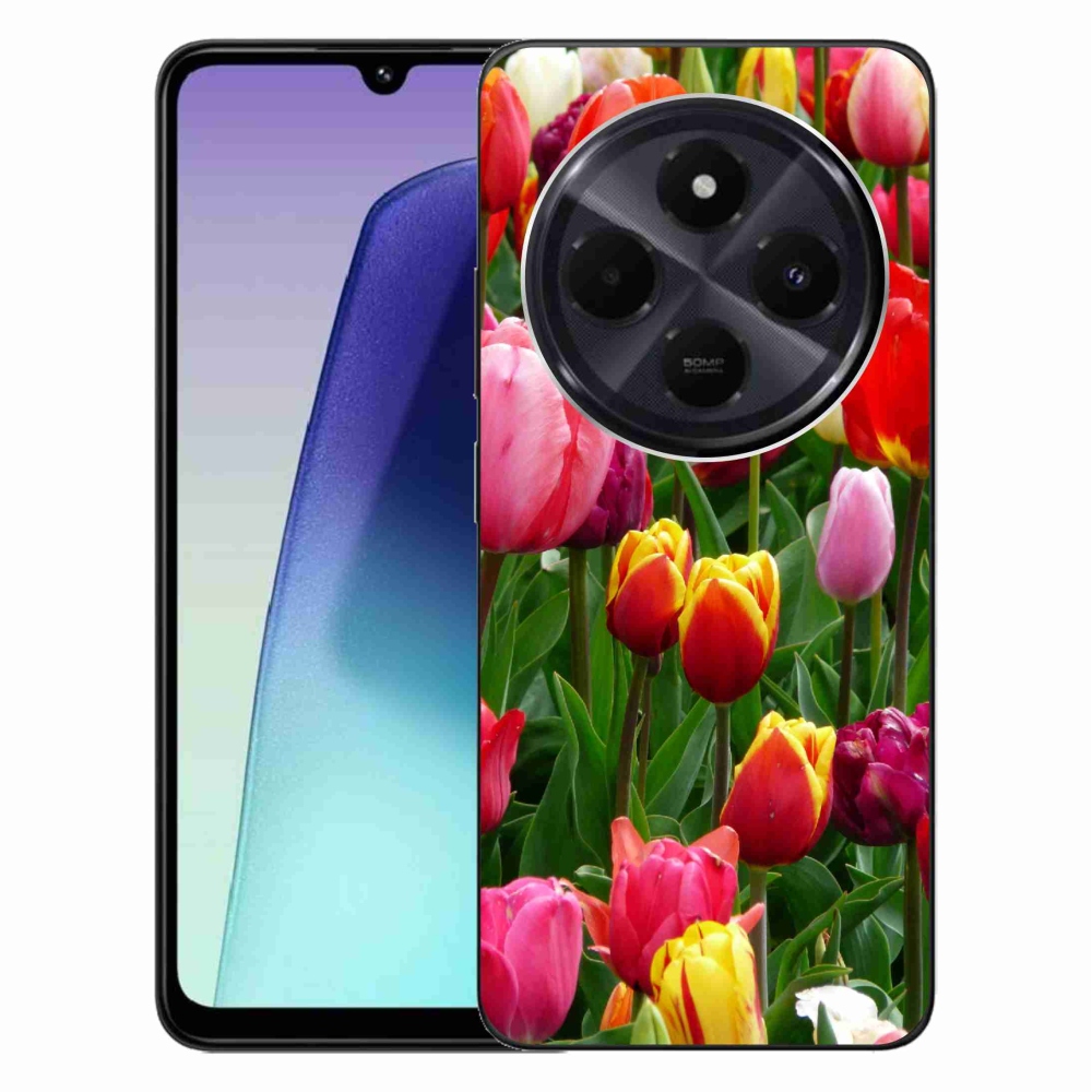 Gelový kryt mmCase na Xiaomi Redmi 14C/Poco C75 - tulipány