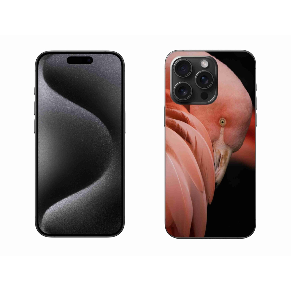 Gelový kryt mmCase na iPhone 15 Pro Max - plameňák 3