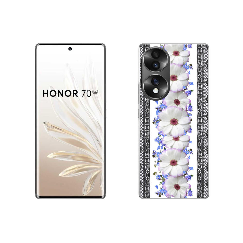 Gelový kryt mmCase na Honor 70 - květiny 8