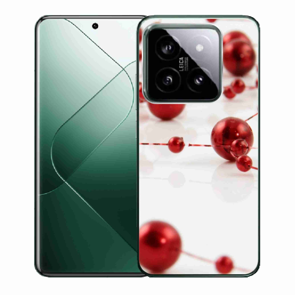 Gelový kryt mmCase na Xiaomi 14 - vánoční řetěz