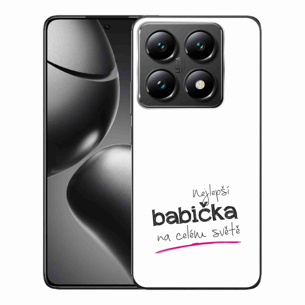 Gelový kryt mmCase na Xiaomi 14T Pro - nejlepší babička 4 bílé pozadí