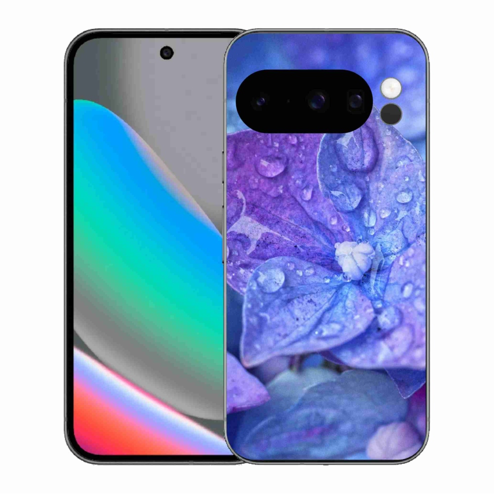 Gelový kryt mmCase na Google Pixel 10 Pro - fialový květ