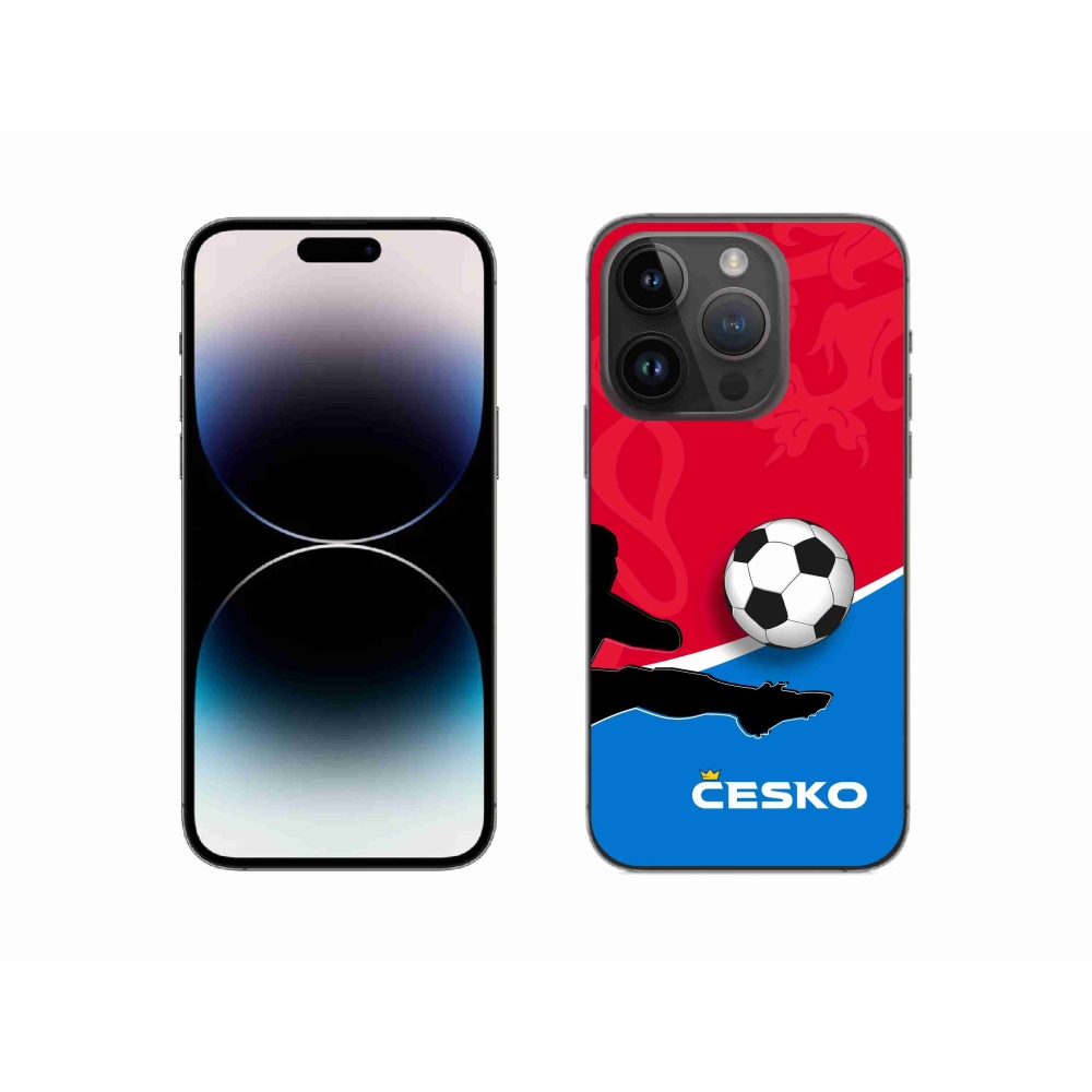 Gelový kryt mmCase na iPhone 14 Pro 6.1 - fotbal Česko 2