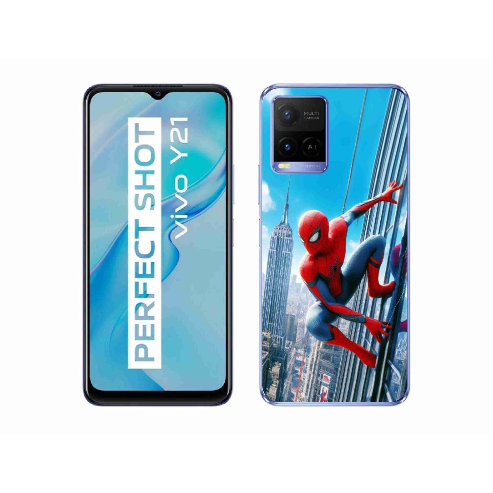 Gelový kryt mmCase na Vivo Y21/Y21s/Y33s - spiderman