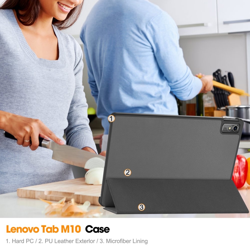 Case chytré zavírací pouzdro na Lenovo Tab M10 5G - šedé