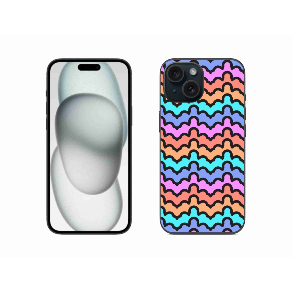 Gelový kryt mmCase na iPhone 15 - abstraktní motiv 30