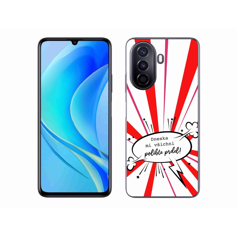 Gelový kryt mmCase na Huawei Nova Y70 - vtipný text 15 bílé pozadí