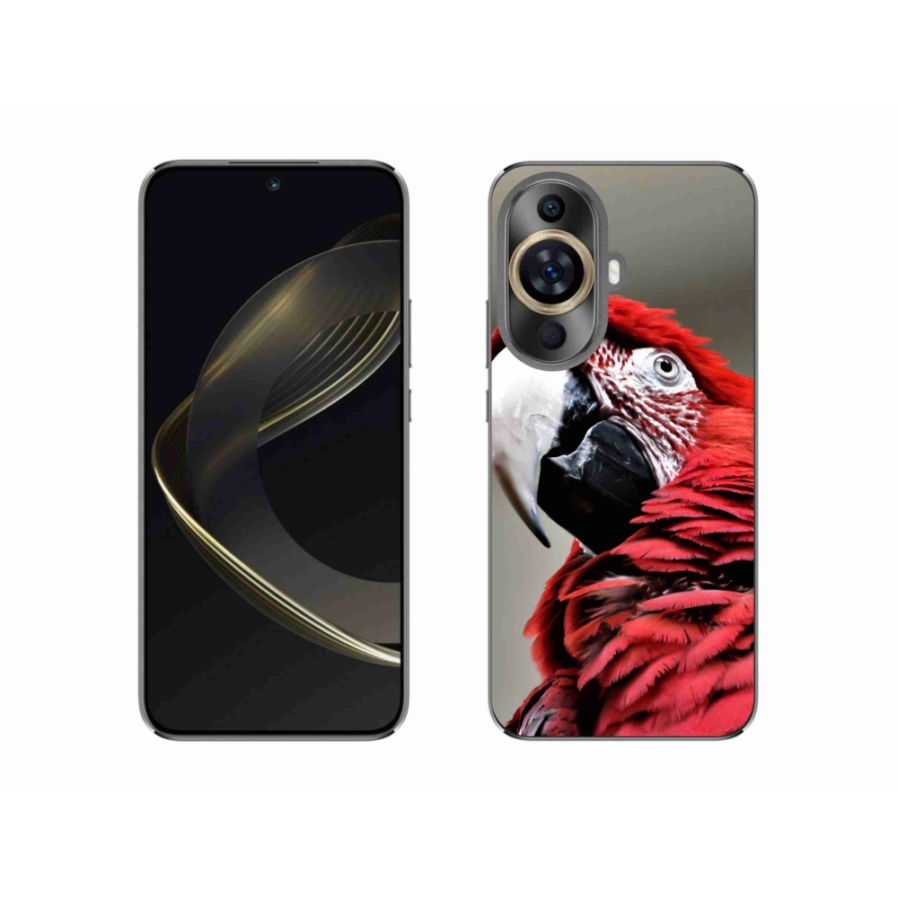 Gelový obal mmCase na Huawei Nova 11 - papoušek ara červený