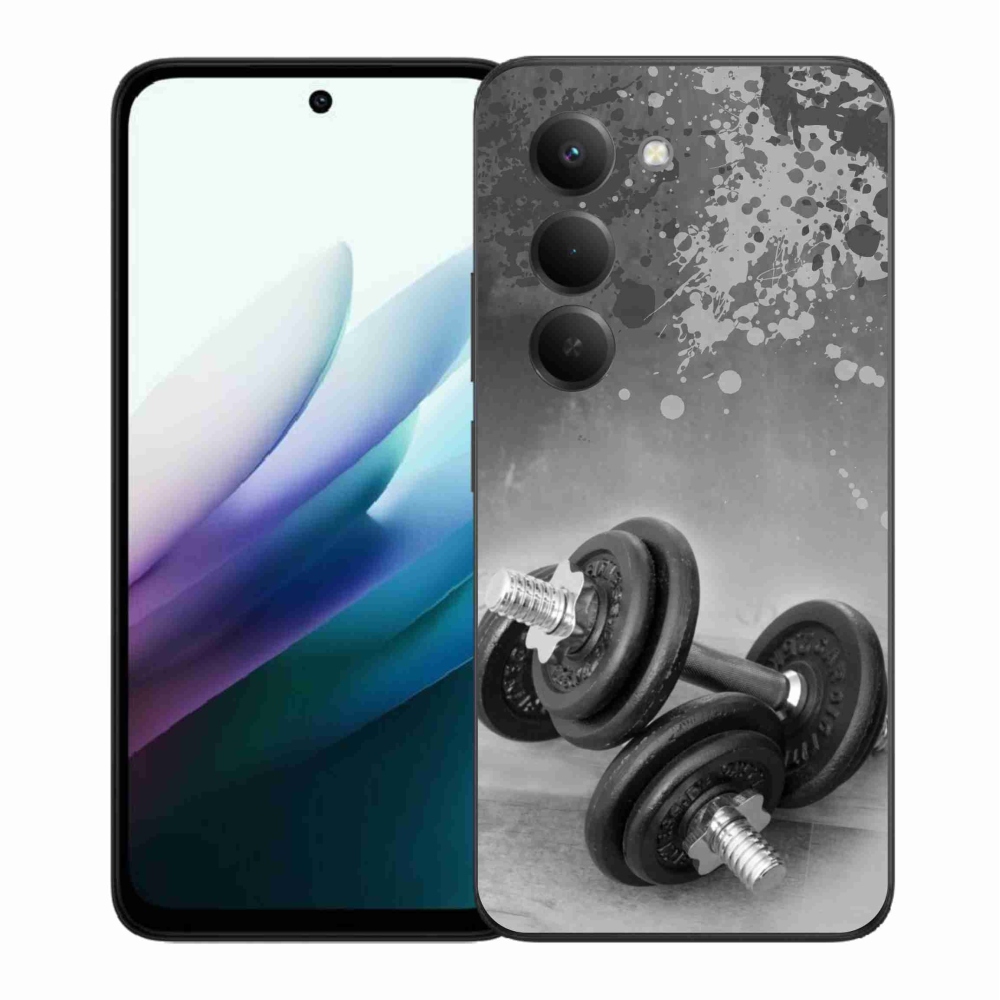 Gelový kryt mmCase na Xiaomi Redmi 15 4G/5G (171mm) - činky 1