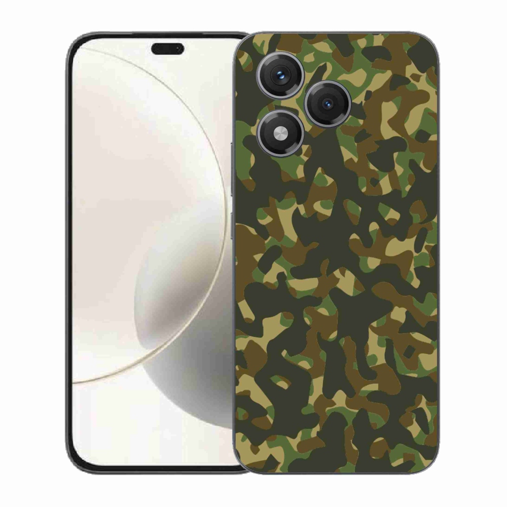 Gelový kryt mmCase na Honor 400 Lite - maskáčový vzor 1