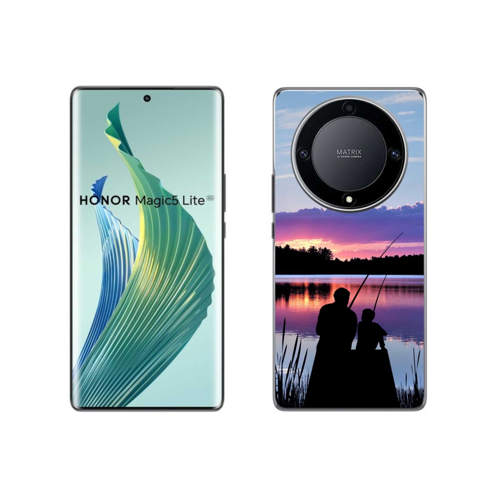 Gelový kryt mmCase na Honor Magic 5 Lite 5G - rybaření 2