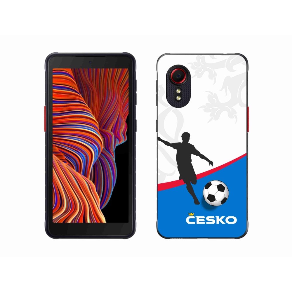 Gelový kryt mmCase na Samsung Galaxy Xcover 5 - fotbal Česko 1