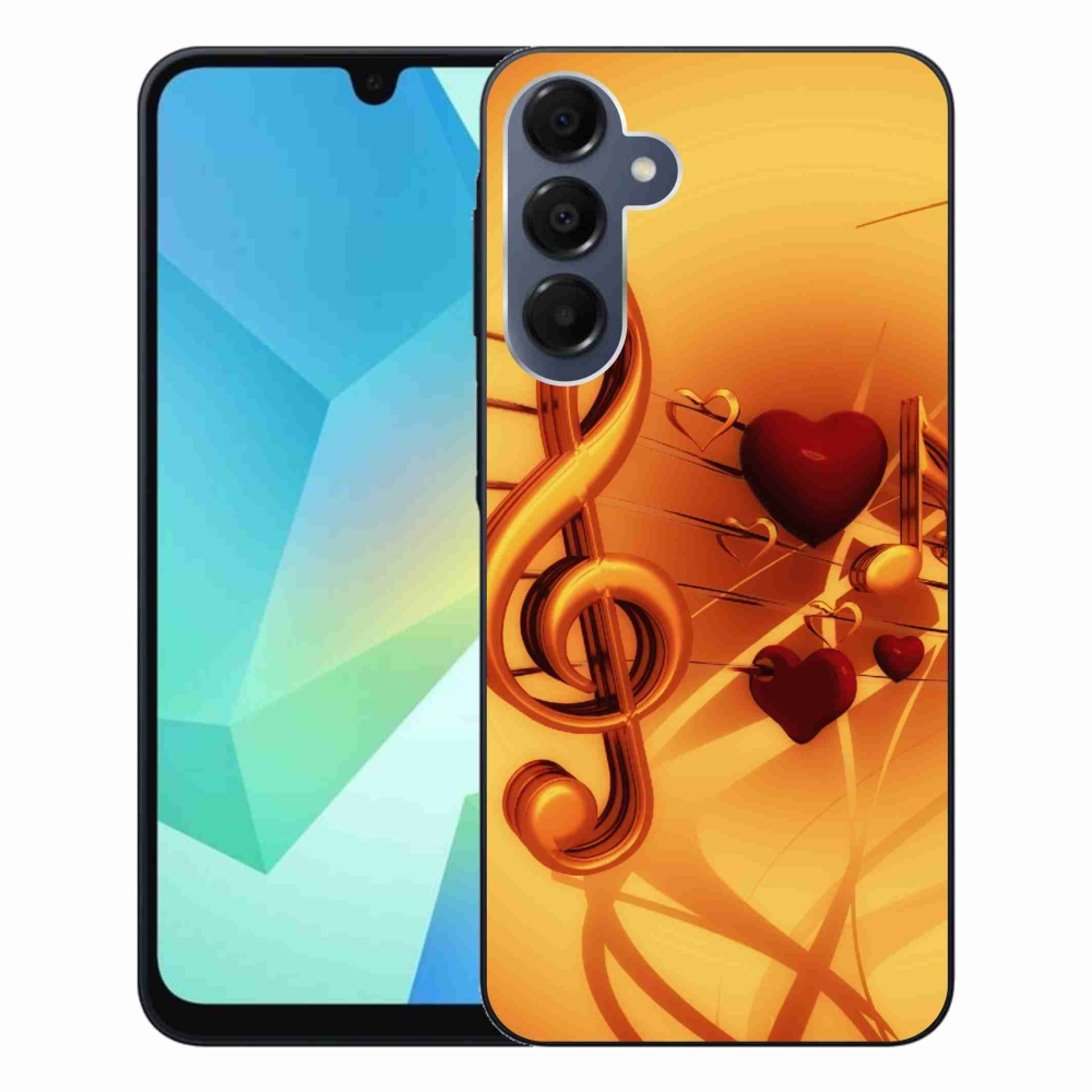 Gelový kryt mmCase na Samsung Galaxy A16 4G/5G - noty