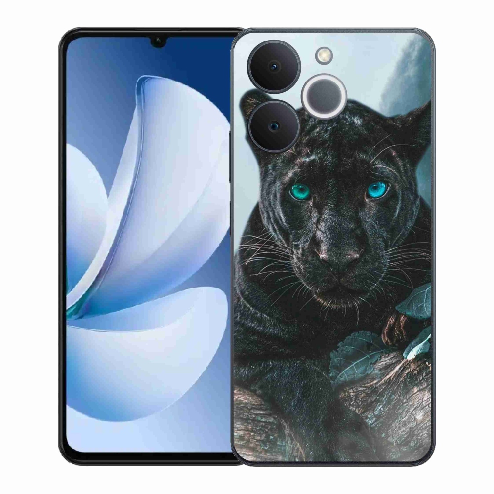 Gelový kryt mmCase na Realme Note 70T - černý panter