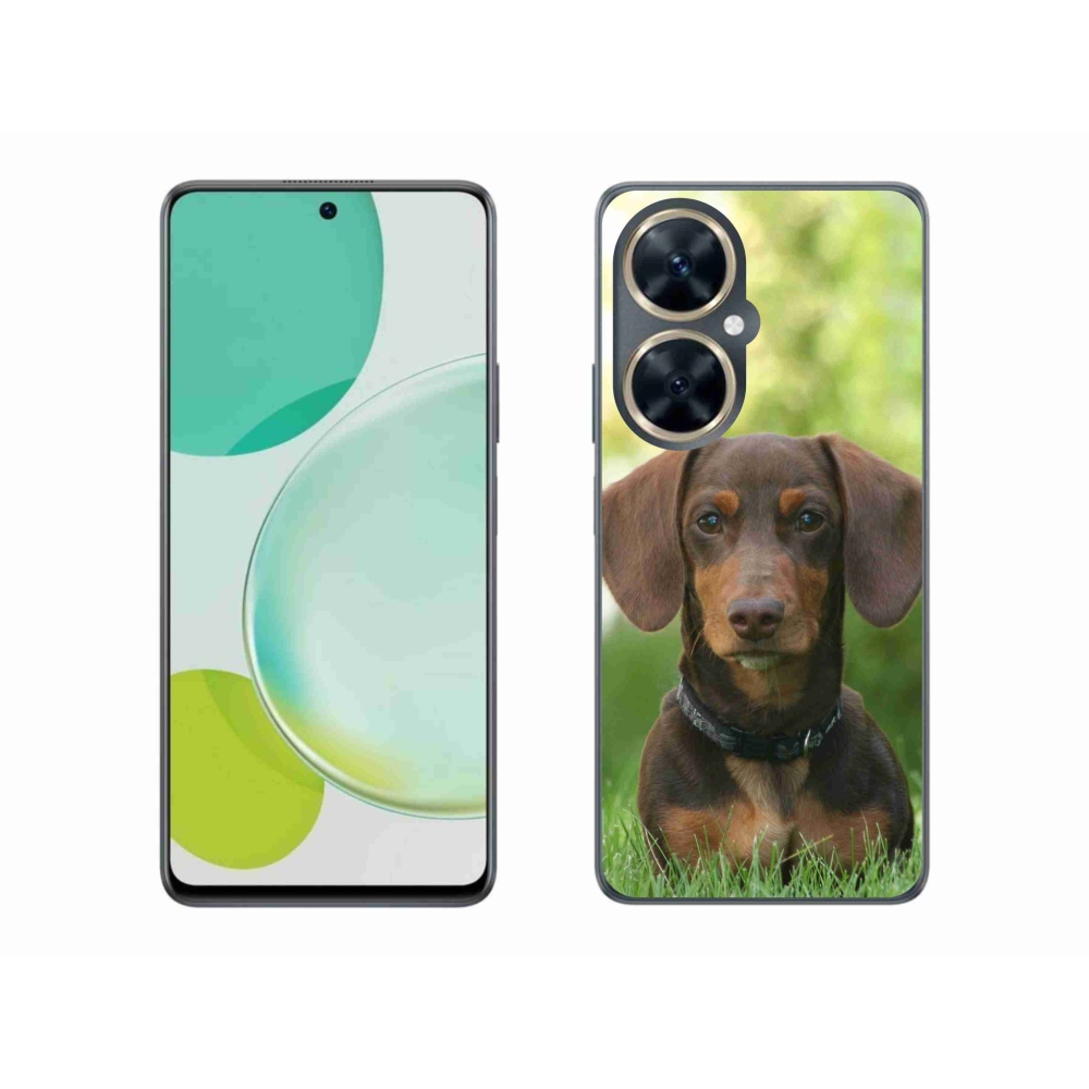 Gelový obal mmCase na Huawei Nova 11i - hnědý jezevčík