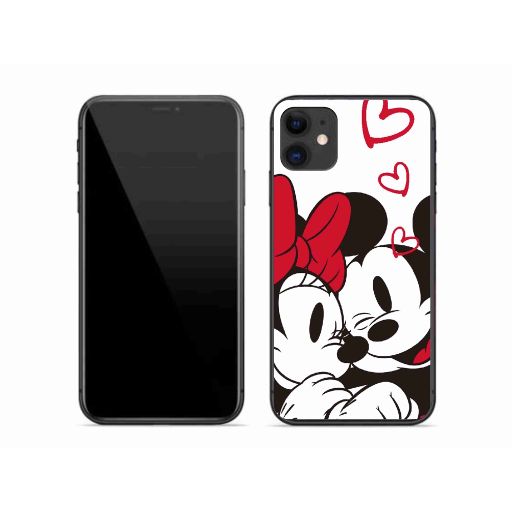 Gelový kryt mmCase na iPhone 11 - minnie a mickey