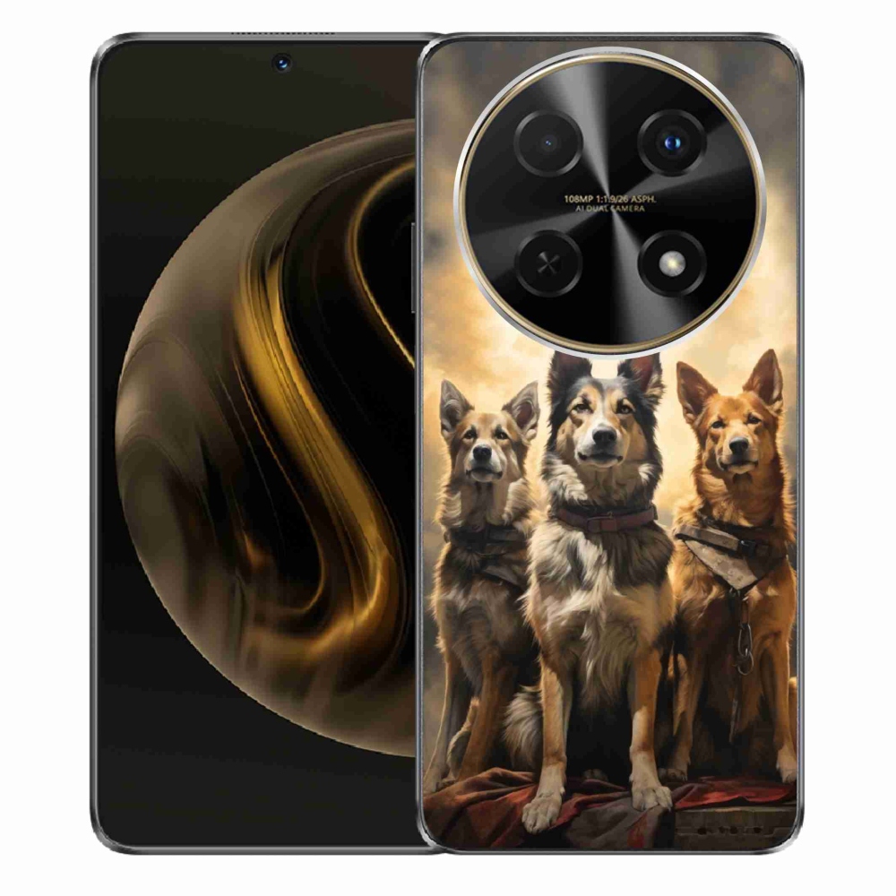 Gelový kryt mmCase na Huawei Nova 12i - tři psi