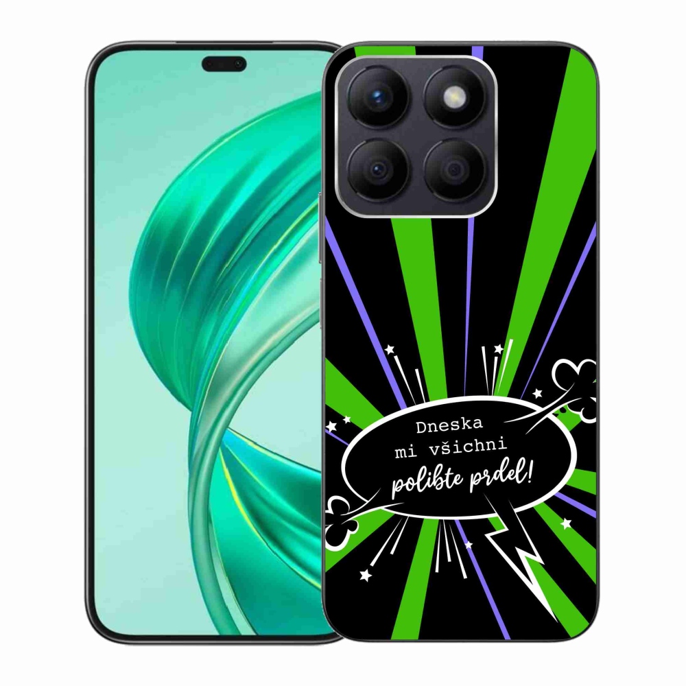Gelový kryt mmCase na Honor X8b - vtipný text 15 černé pozadí