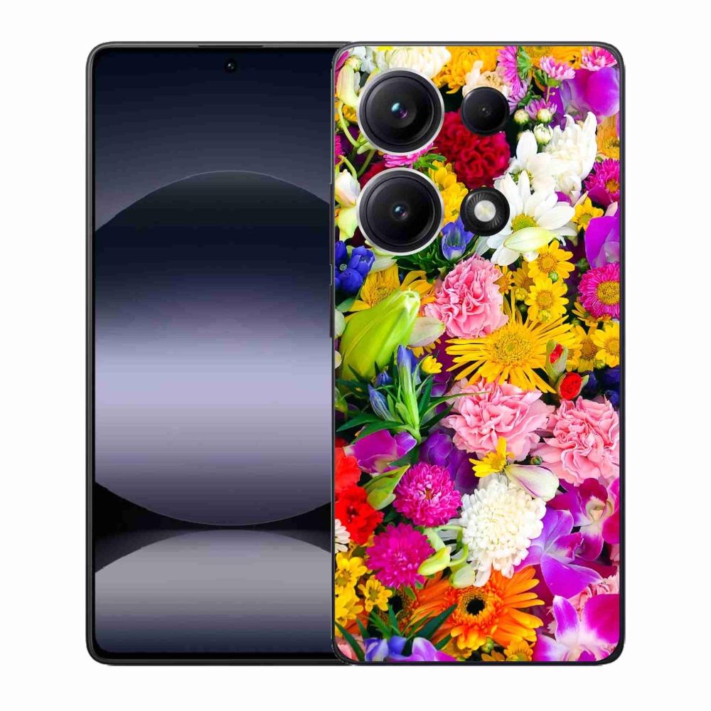 Gelový kryt mmCase na Xiaomi Redmi Note 14S - květiny 12