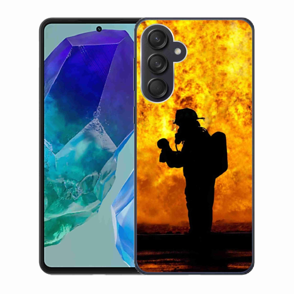 Gelový kryt mmCase na Samsung Galaxy M55 5G - hasič